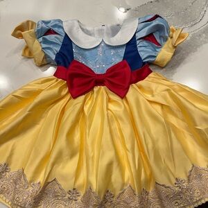 Elegant Kids Formal Dress with Red Bow